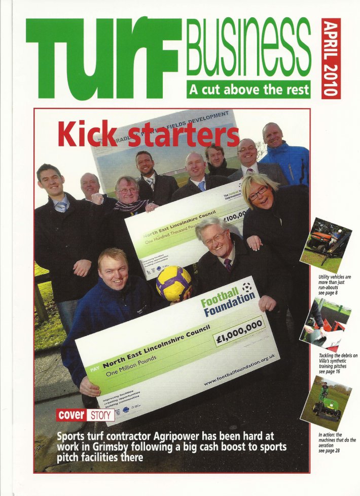 Agripower front cover feature in Turf Business