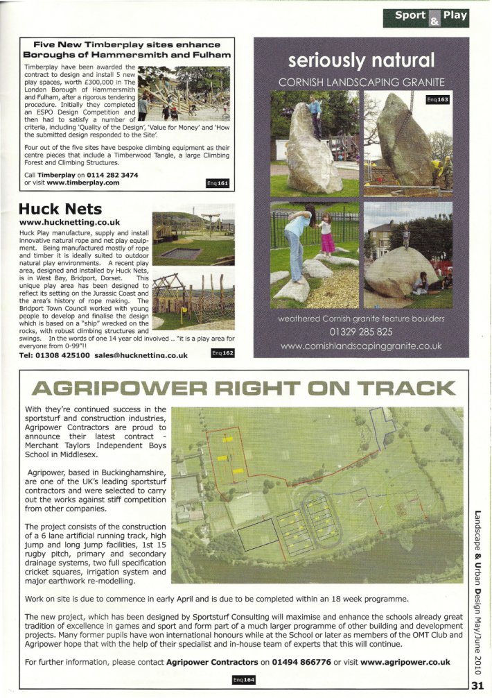 Agripower mentioned in Landscape & Urban Design