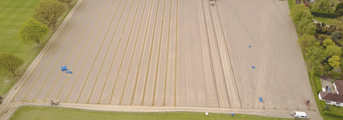 Sports pitch drainage