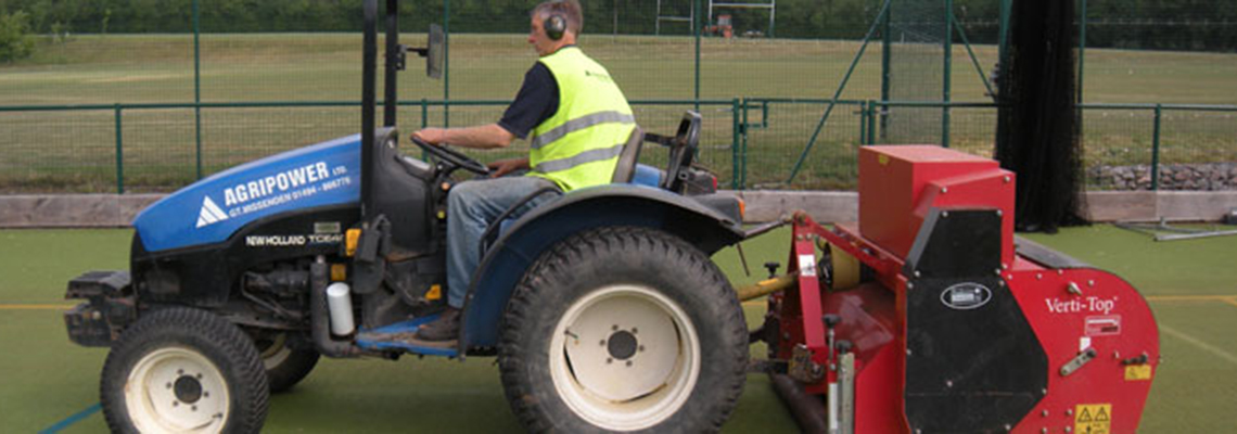 Resurface artificial turf maintenance